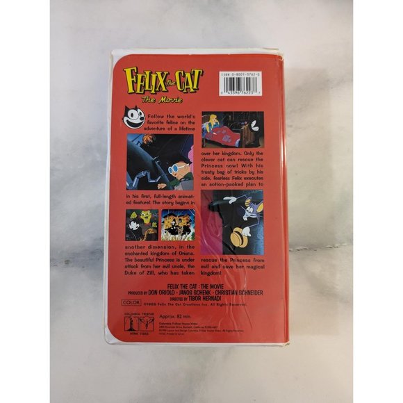 Vintage Felix the Cat: The Movie VHS Rare clamshell case - Picture 3 of 5